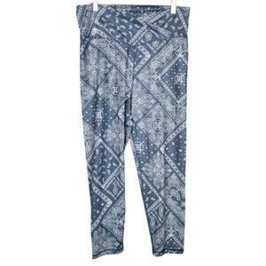 American Eagle The Lightweight Everything Crossover 7/8 Legging Paisley Print XL